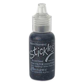 Ranger Stickles Glitter Glue - Black Diamond, 1/2 oz