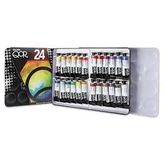 QoR Modern Watercolors - Set of 24, Assorted Colors, 5 ml Tubes