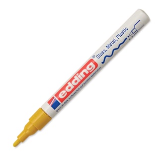 Edding Gloss Paint Marker - Yellow, Round Nib, 1-2 mm