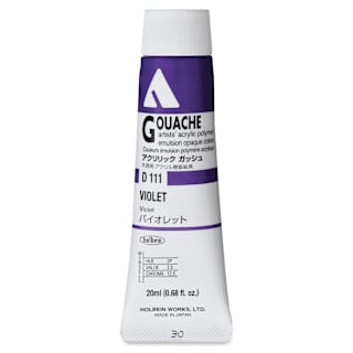 Holbein Acrylic Gouache - Violet, 20 ml tube