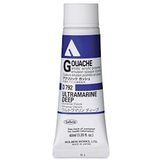 Holbein Acrylic Gouache – Ultramarine Deep, 40 ml tube