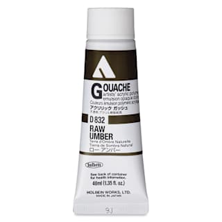 Holbein Acrylic Gouache – Raw Umber, 40 ml tube