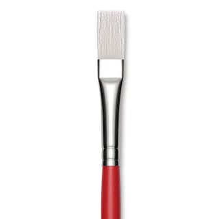 Winsor & Newton University Brush - Flat, Long Handle, Size 6