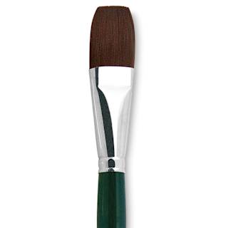 Silver Brush Ruby Satin Synthetic Brush - Bright, Size 26, Short Handle