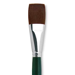 Silver Brush Ruby Satin Synthetic Brush - Bright, Size 30, Short Handle
