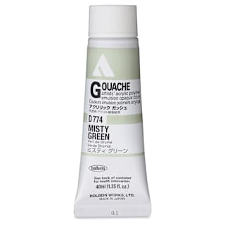 Holbein Acrylic Gouache – Misty Green, 40 ml tube