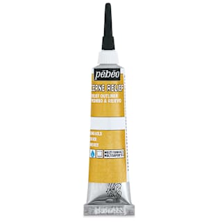 Pebeo Vitrail Paint Outliner - King Gold Outliner, 20 ml tube