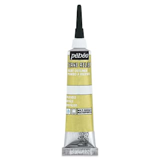 Pebeo Vitrail Paint Outliner - Pale Gold Outliner, 20 ml tube