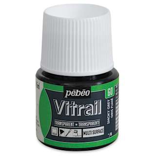Pebeo Vitrail Paint - Smoky Grey, 45 ml bottle