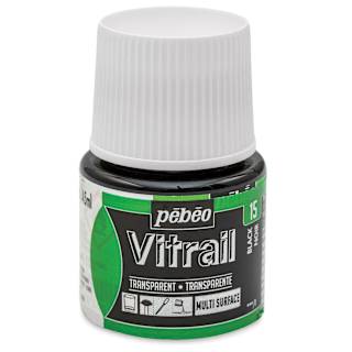 Pebeo Vitrail Paint - Black, 45 ml bottle