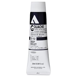 Holbein Acrylic Gouache - Deep Violet, 20 ml tube