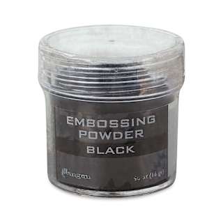 Ranger Embossing Powder  - Black, Fine, 1 oz