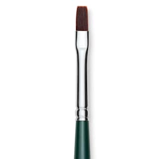 Silver Brush Ruby Satin Synthetic Brush - Bright, Size 4, Short Handle