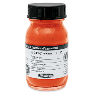 Schmincke Pigment - Red Orange, 100 ml Jar