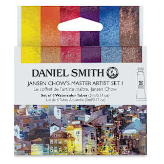 Daniel Smith Extra Fine Watercolor - Set of 6, Jansen Chow Master I, 5 ml Tubes