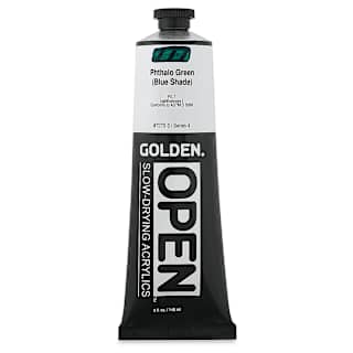 Golden Open Acrylics - Phthalo Green (Blue Shade), 5 oz Tube