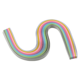 Rico Design Paper Poetry Quilling Paper Strip Set - Pastel, 8 mm x 40 cm, Pkg of 200