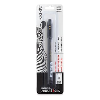 Zebra Zensations Fude Brush Pen - Medium, Black