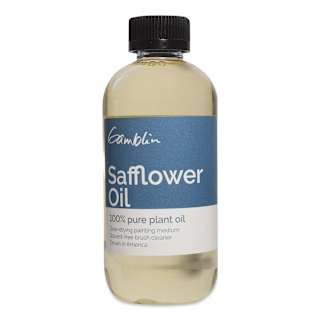 Gamblin Oil Medium - Safflower Oil, 8.5 oz Bottle