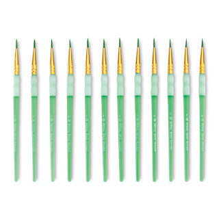 Royal & Langnickel Big Kid's Choice Lil' Grippers Synthetic Brushes - Round, Size 2, Pkg of 12