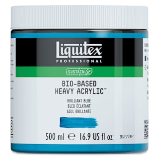 Liquitex Bio-Based Heavy Acrylic Paint - Brilliant Blue, 500 ml
