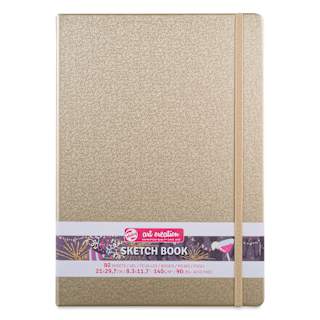 Talens Art Creations Sketchbook - Metallic White Gold, 11.7" x 8.3"