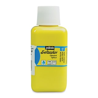 Pebeo Setacolor Fabric Paint - Lemon Yellow, Opaque, 250 ml bottle