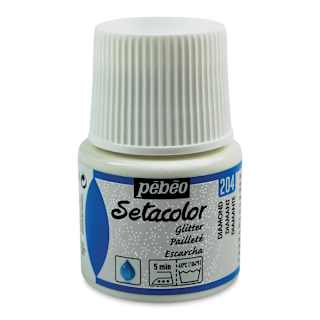Pebeo Setacolor Fabric Paint - Diamond, Glitter, 45ml Bottle