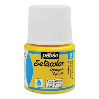 Pebeo Setacolor Fabric Paint - Buttercup, Opaque, 45 ml bottle