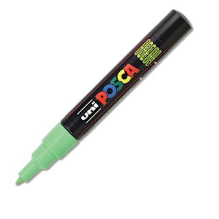 Posca Paint Marker - Light Green, X-Fine, Bullet Tip, 0.7 mm