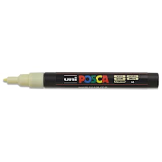 Posca Paint Marker - Ivory, Fine, Bullet Tip, 0.9 mm - 1.3 mm