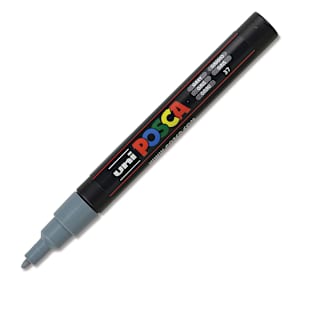 Posca Paint Marker - Grey, Fine, Bullet Tip, 0.9 mm-1.3 mm