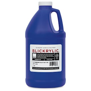 Blickrylic Student Acrylics - Ultramarine Blue, Half Gallon