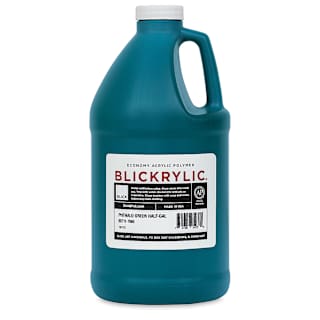 Blickrylic Student Acrylics - Phthalo Green, Half Gallon