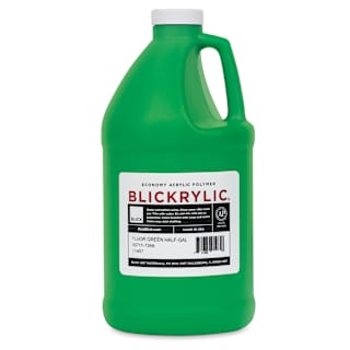 Blickrylic Student Acrylics - Fluorescent Green, Half Gallon