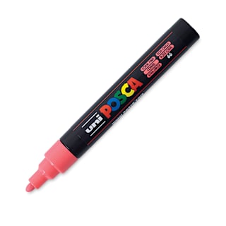 Posca Paint Marker - Coral Pink, Bullet Tip, 2.5 mm