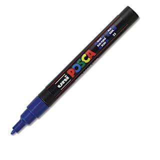 Posca Paint Marker - Blue, Fine, Bullet Tip, 0.9 mm-1.3 mm