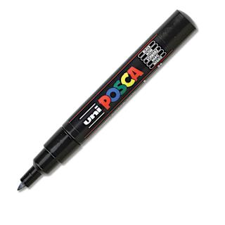 Posca Paint Marker - Black, X-Fine, Bullet Tip, 0.7 mm