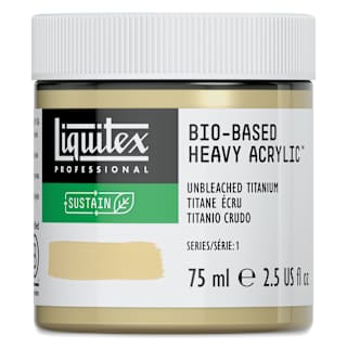 Liquitex Bio-Based Heavy Acrylic Paint - Unbleached Titanium, 75 ml