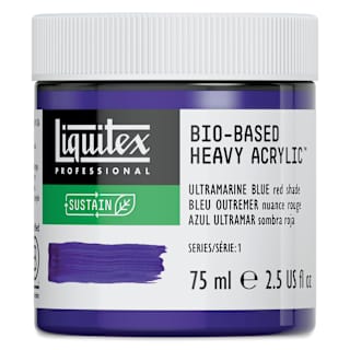 Liquitex Bio-Based Heavy Acrylic Paint - Ultramarine Blue (Red Shade), 75 ml