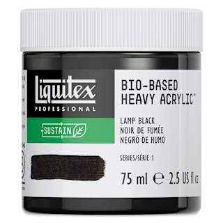 Liquitex Bio-Based Heavy Acrylic Paint - Lamp Black, 75 ml
