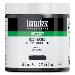 Liquitex Bio-Based Heavy Acrylic Paint - Payne's Gray, 500 ml