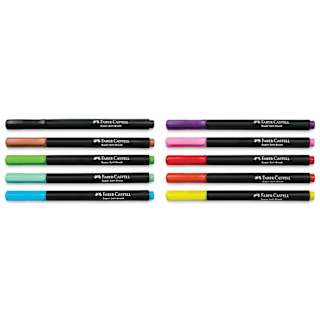 Faber-Castell Black Edition Brush Pens - Assorted Colors, Set of 10