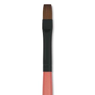 Dynasty Water Lily Watercolor Brush - Short Handle, Bright, Size 8
