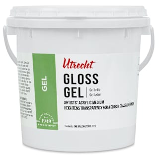 Utrecht Artists' Acrylic Gel Medium - Gloss Gel Medium, Gallon