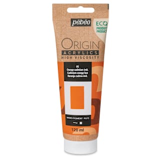 Pebeo Origin Acrylic Paint - Cadmium Orange Hue, 120 ml