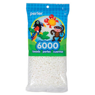 Perler Fused Bead Bag - White, Pkg of 6000