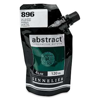 Sennelier Abstract Acrylic - Phthalo Green, 120 ml pouch