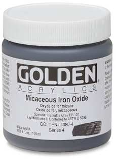 Golden Special Iridescent Acrylics - Micaceous Iron Oxide, 4 oz