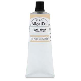 CAS AlkydPro Fast-Drying Alkyd Oil Color - Buff Titanium, 120 ml tube